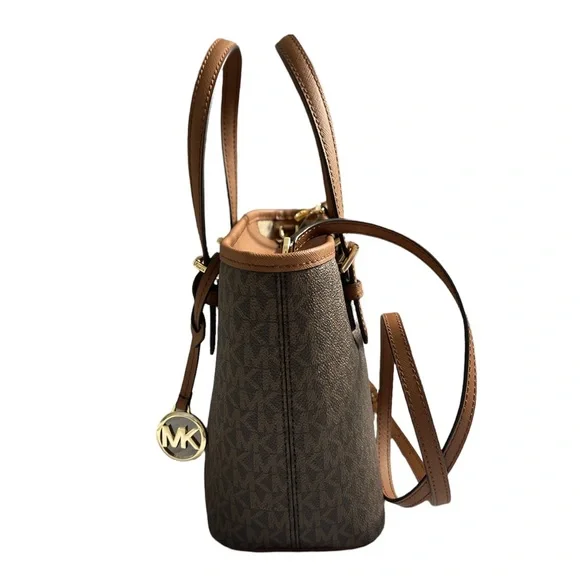 Michael Kors Tote Bag Jet Set Travel Extra-Small Logo Top-Zip - Picture 8 of 11